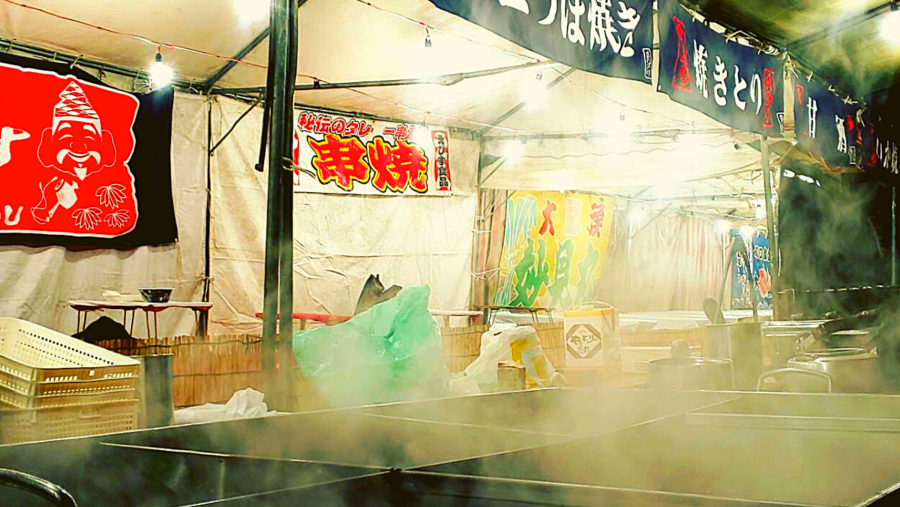 Tasty stall food in Osaka, Japan