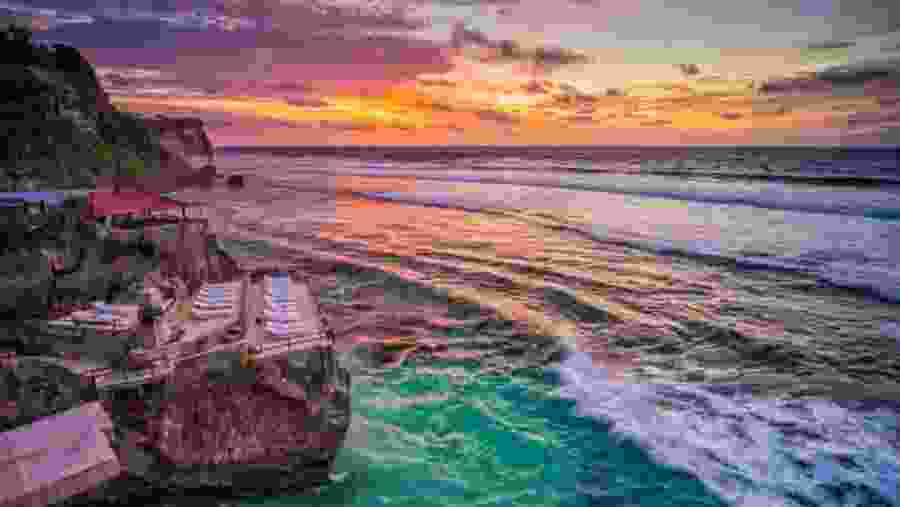 Sunset view from the beach