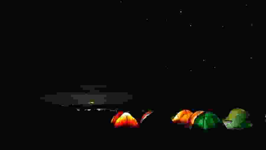Camp under the stars