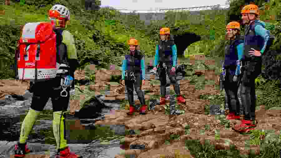 Batismo de Canyoning na ilha de São Jorge