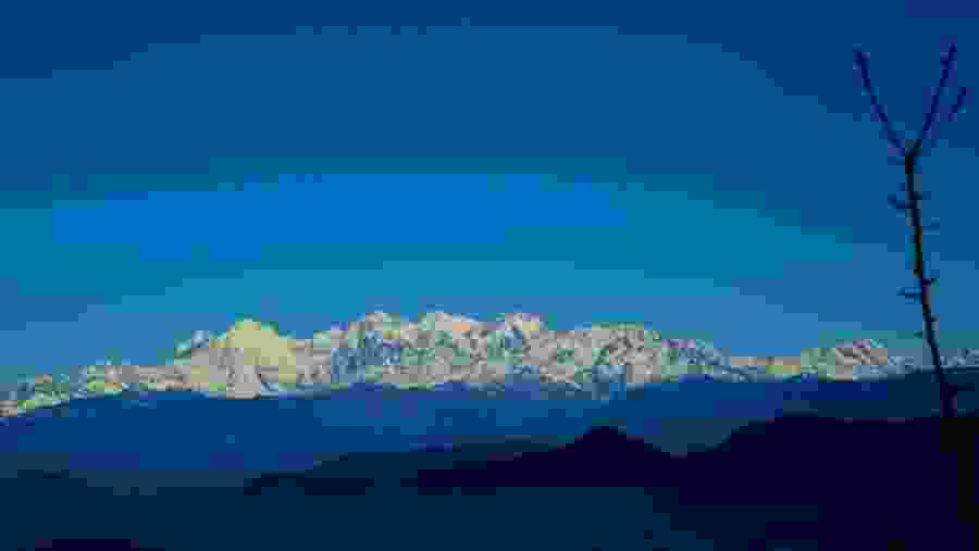 Northern Himalayan Range from Champadevi hill