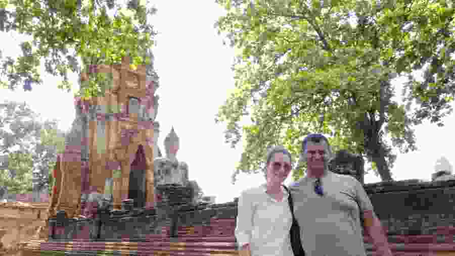 Visit the Wat Yai Chai Mongkol Temple