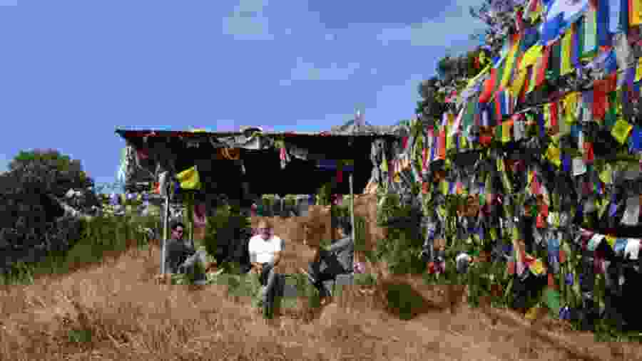 Hiking up Jamacho Hill