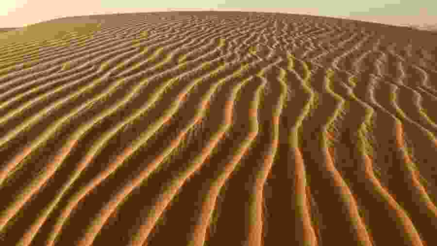 Sand dunes near the Nouakchott city