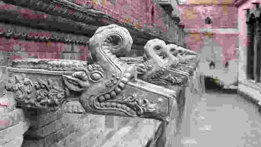 Architecture in the temples of Kathmandu