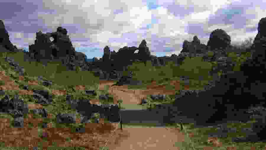 Lava field Dimmuborgir