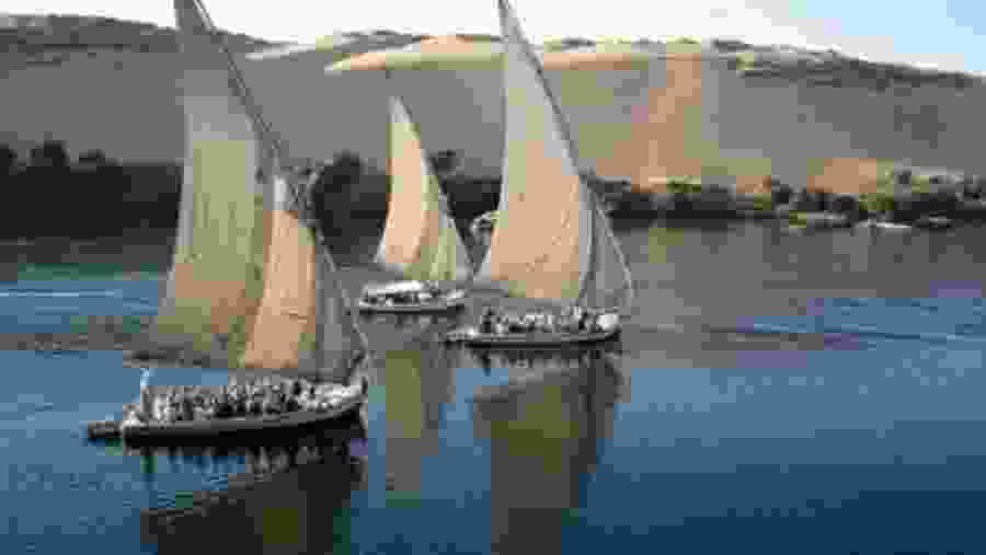 Felucca on the Nile Rive, Egypt