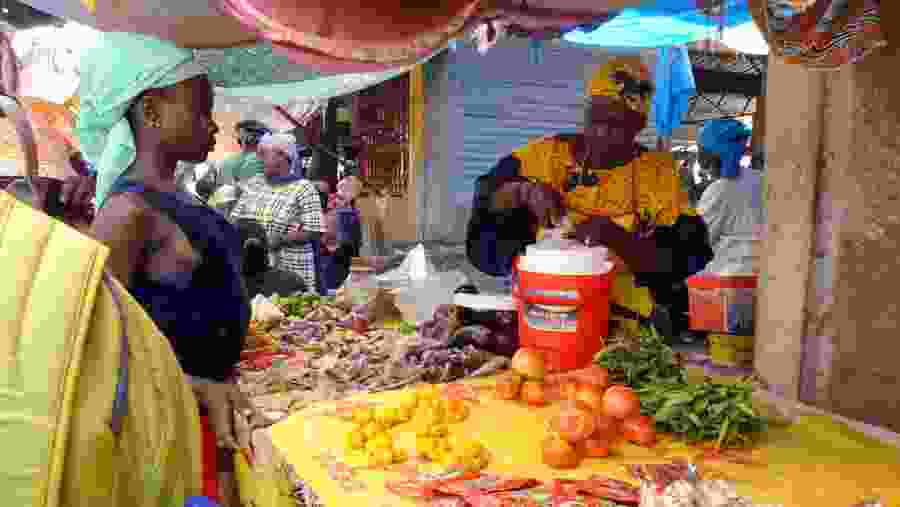 Kaolack market boat