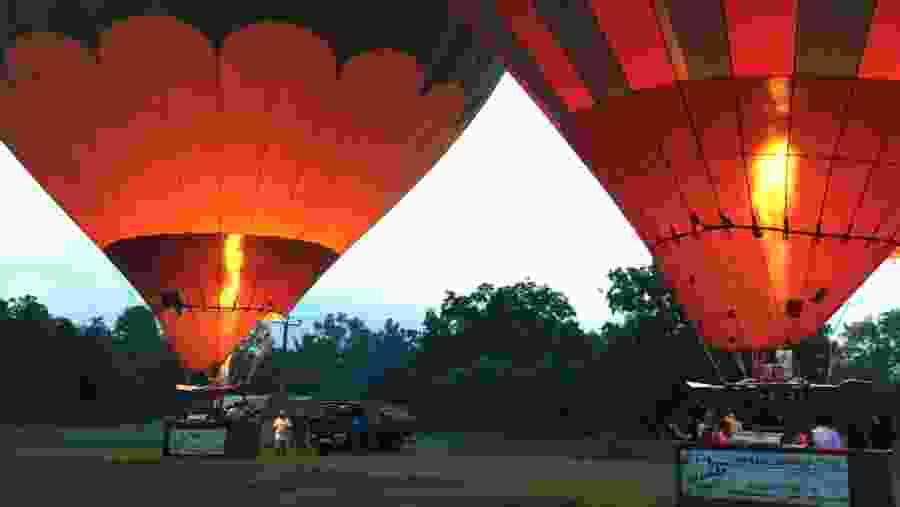 Hot air balloon ride