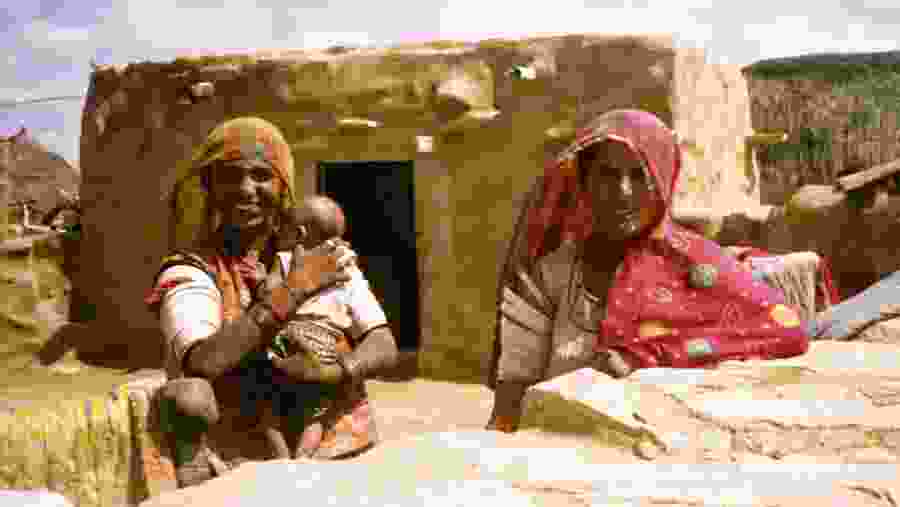 Village area in Khajuraho.