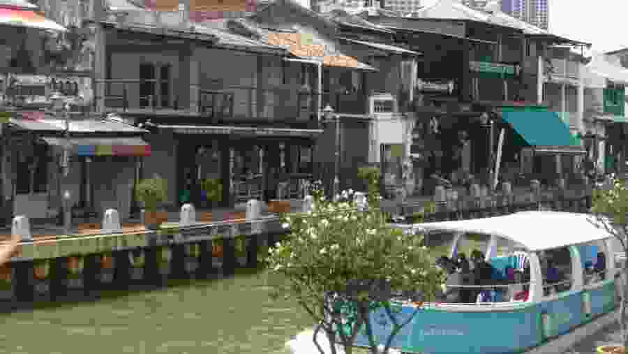 Shop houses along Melaka River