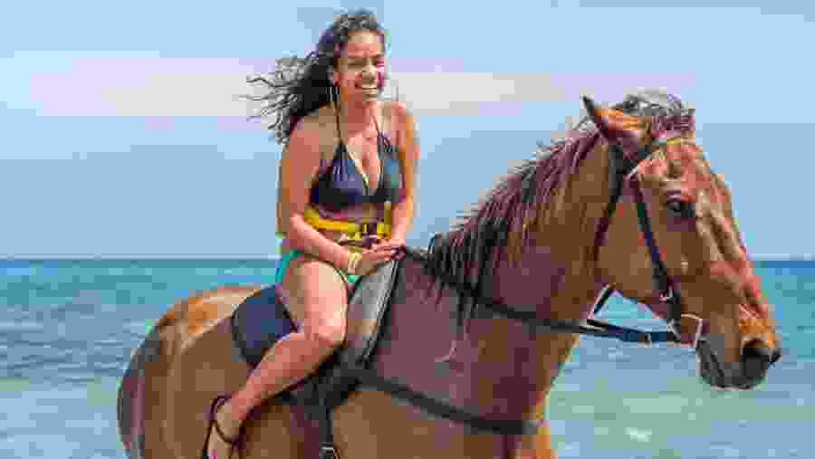Enjoy a unique horse riding experience at Caribbean beaches