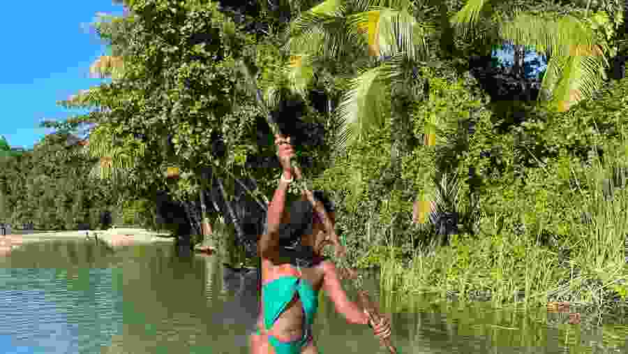 Bamboo rafting in Montego Bay