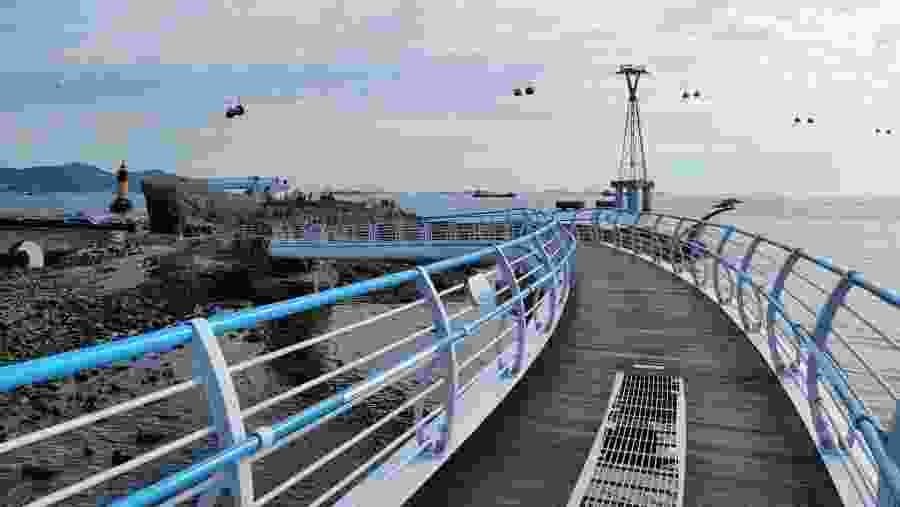 Skywalk at Songdo Beach