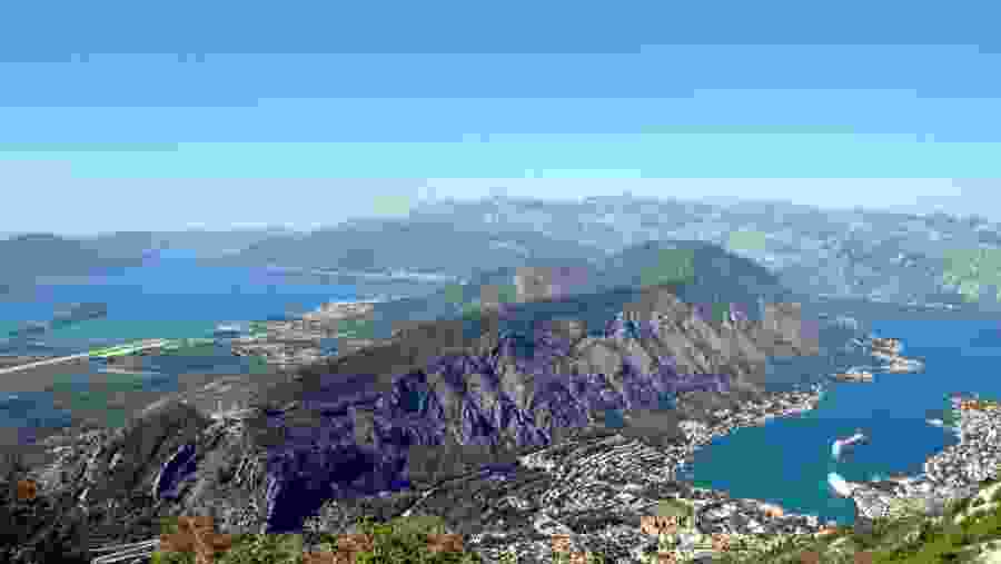 Lovcen National Park Viewpoint overlooking Bay of Kotor