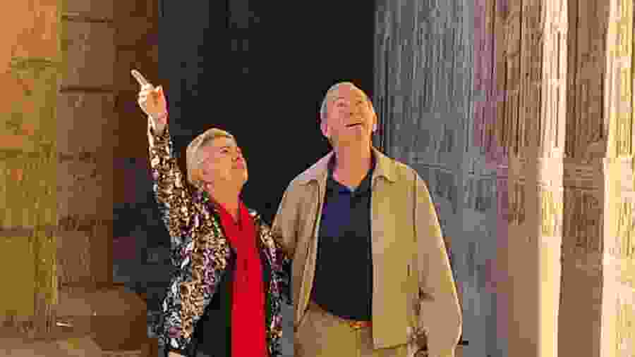 Tourists enjoying the tour