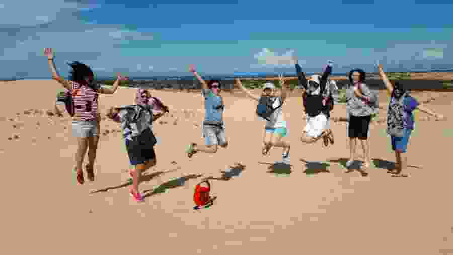 Visit the white sand dunes