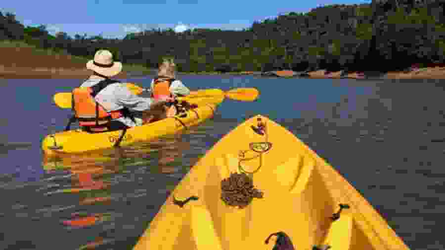 Kayaking at the river