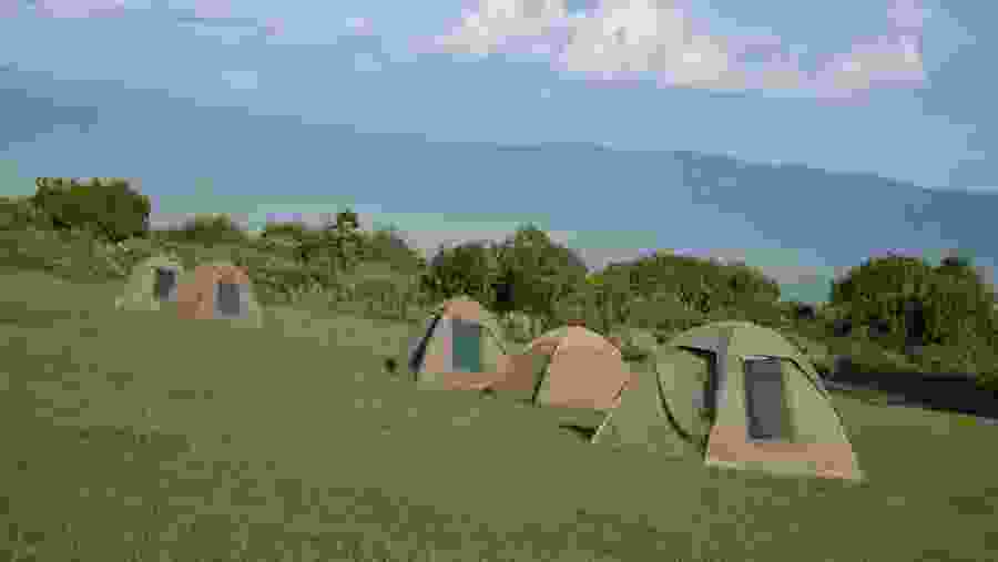 Tents At Simba Campsite At Ngorongoro Crater