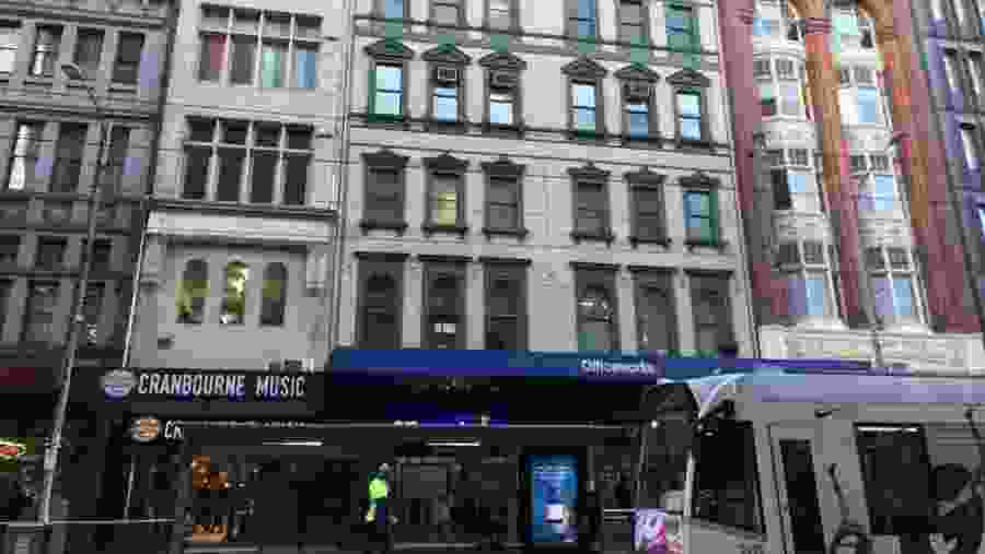 Heritage buildings in Swanston Street