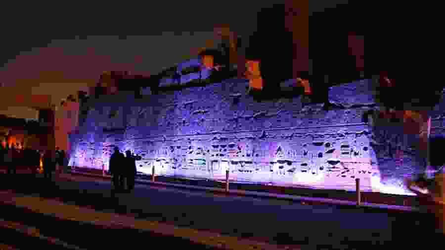 Luxor at night