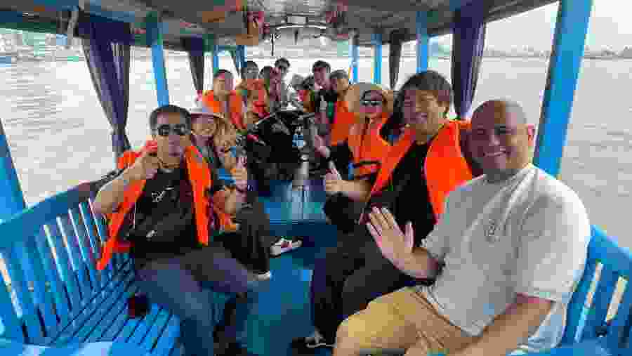 Boating at Mekong River