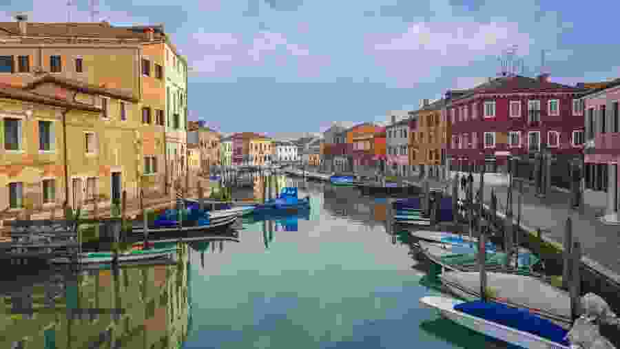 Admire the Murano glass island