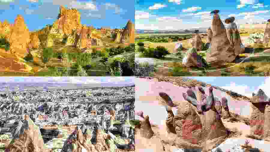 Uchisar Castle, Goreme Open Air Museum, Fairy Chimneys and Devrent Vadisi in Cappadocia