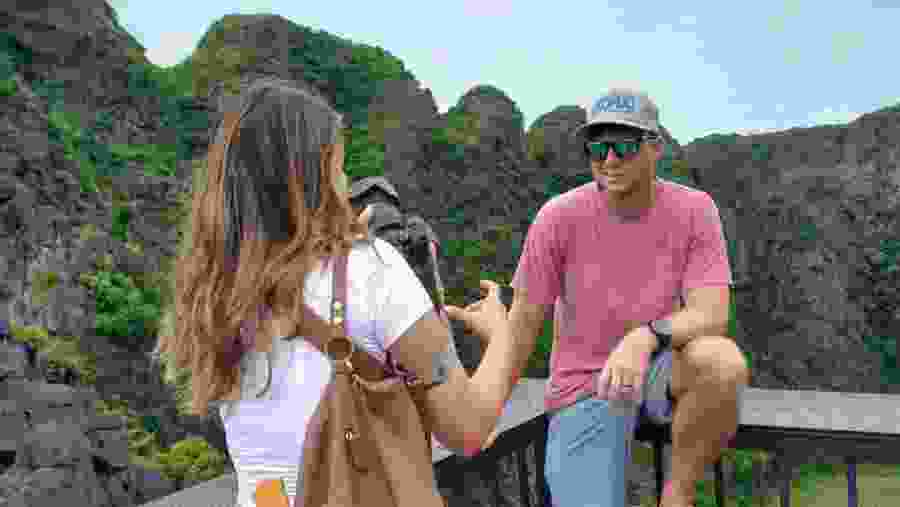 Tourists enjoying the tour