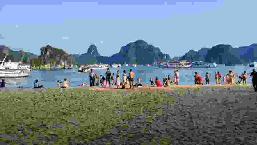 Relax at the Beach in Halong Bay