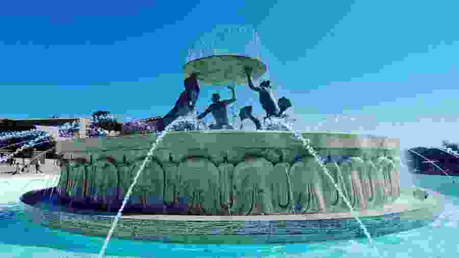 Triton Fountain, in front of the Main Entrance Gate of Valletta