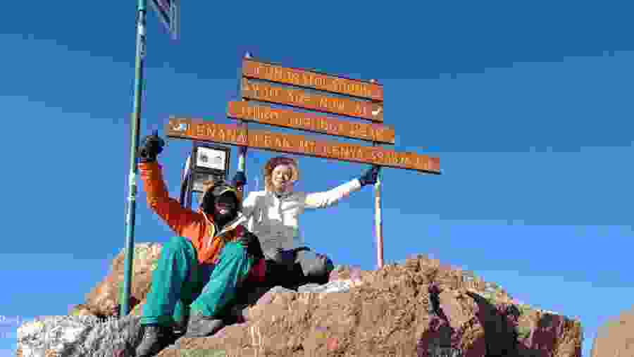 Hike towards the Lenana Peak of Mt Kenya
