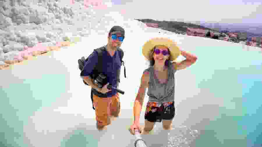 Travertines of Pamukkale (thermal pools)