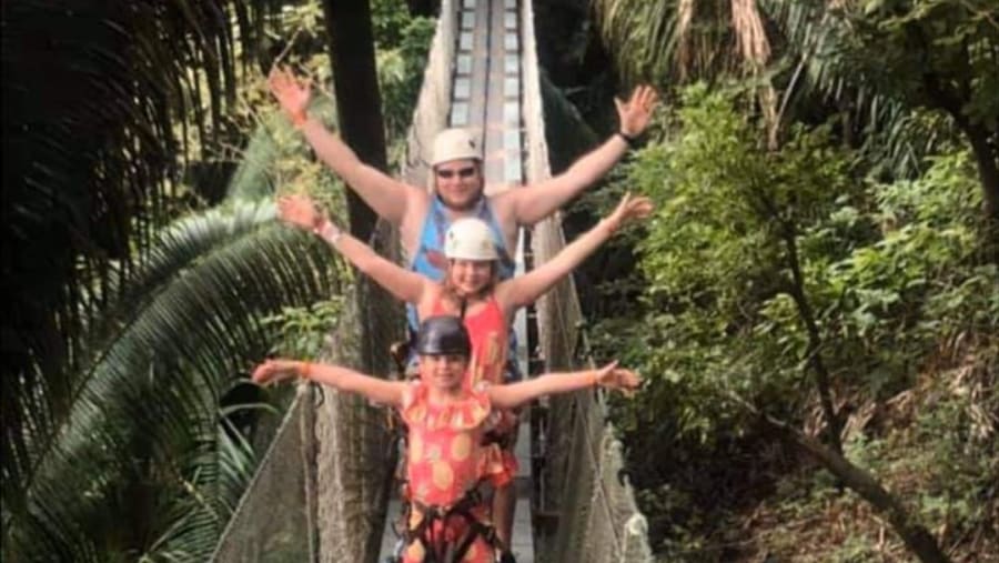 Tourists enjoying at the park