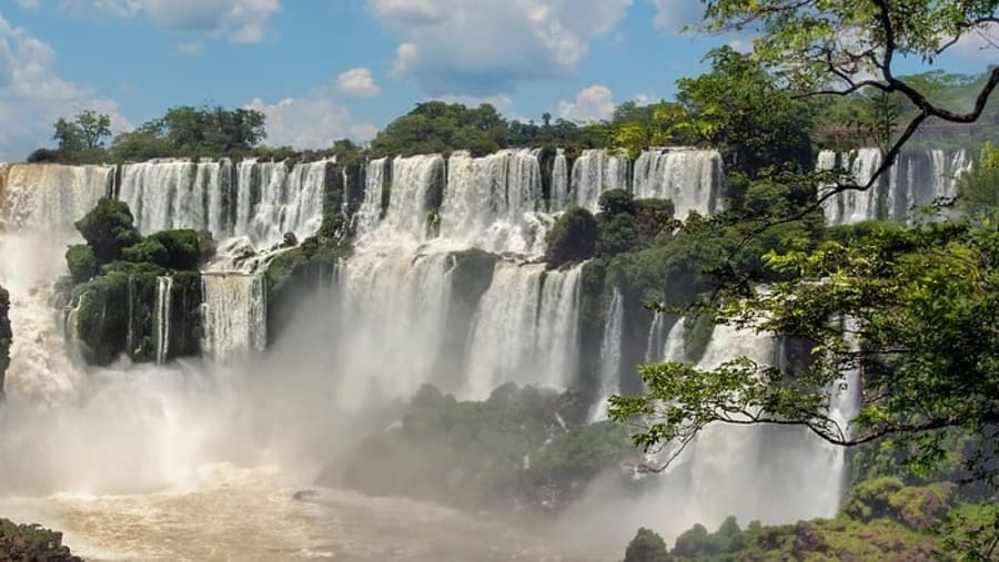 View of waterfall