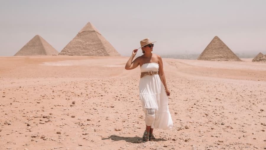 Tourist in Giza
