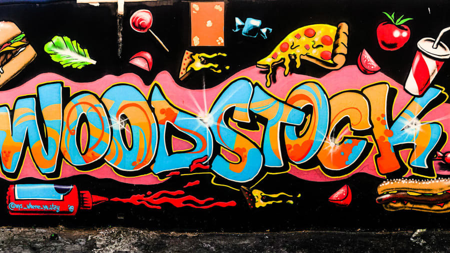 Graffiti inspired fashion shoot in Woodstock