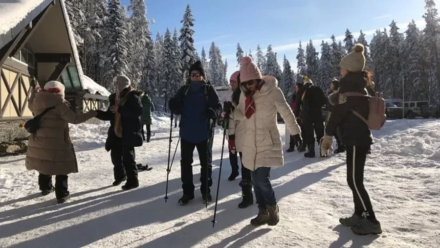 Travellers in Glacier National Park