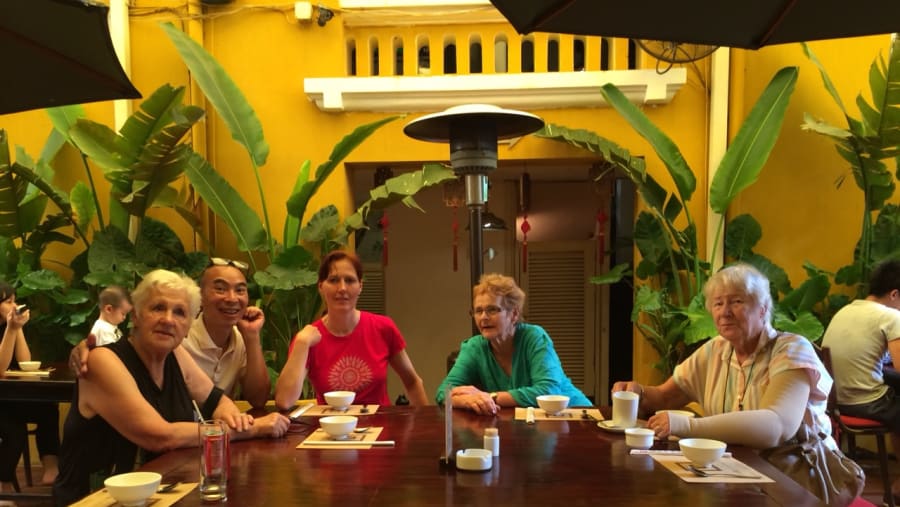 Enjoy a traditional Vietnamese meal at a local restaurant in Hanoi, Vietnam