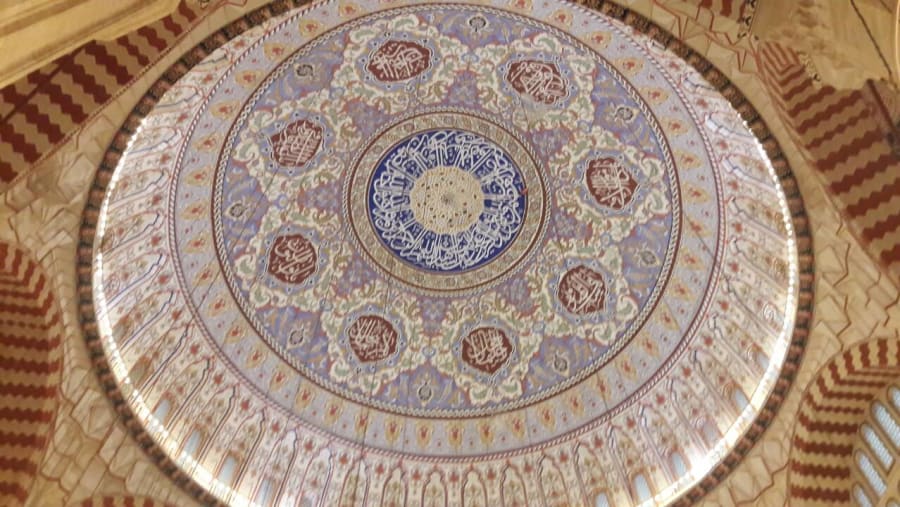A mural in the Selimiye Mosque