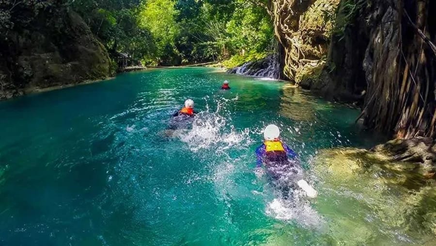 enjoy swimming in Kawasan Falls