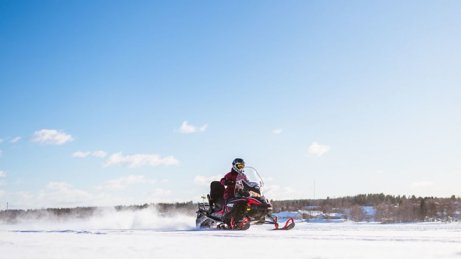Snowmobiling