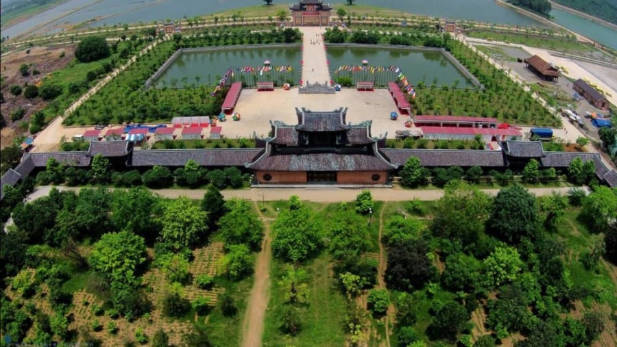 Bai Dinh Pagoda Aerial view