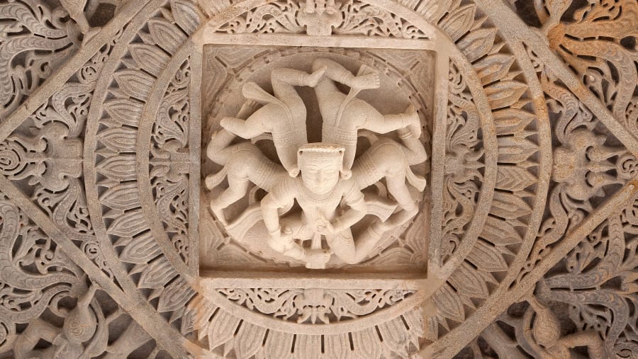 Bas- Relief work in Ranakpur Temple
