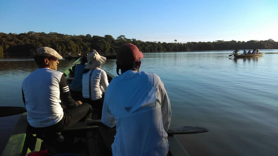 Boating To Tambopata National Reserve In Peru