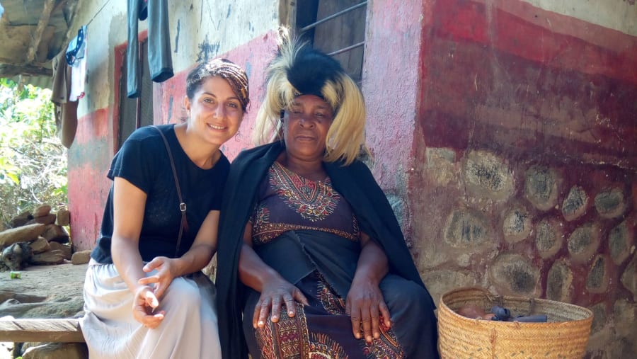 A beautiful traveller from Holland after healing by Uluguru Traditiona Healer