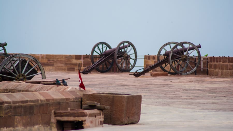 A Top part of the Mehrangarh Fort