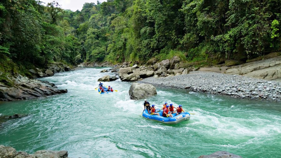 Whitewater rafting in Pacuare River