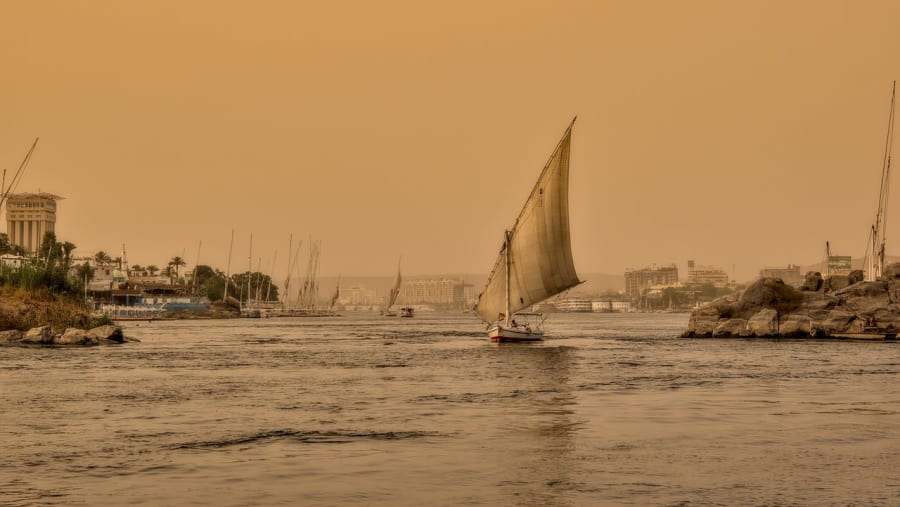 Felucca ride in Luxor River Nile