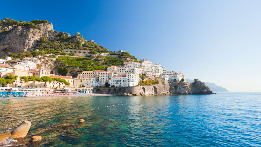 Positano Town along the Amalfi Coast